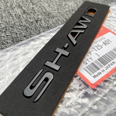 For Acura SH-AWD Black Emblem MDX RDX ZDX TLX Trunk Badge Genuine Nameplate