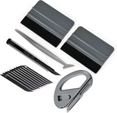 Professional Vinyl Wrapping Tool Set – Squeegee, Utility Knife & Corner Squeegee