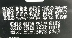 Chroma Silver Graphic Letter Number 94 Piece Self Adhesive Decal Sticker Set 2″