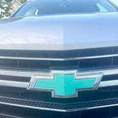 Precut Bowtie Overlay DECALS for Chevy Emblem Front & Rear Set