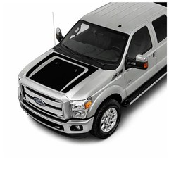 Hood Blackout Vinyl Racing Stripe – Fits 2011-2016 Ford F250 F350 Super Duty