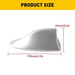 Car Shark Fin Roof Antenna Aerial FM/AM Radio Signal Trim Universal Decor N