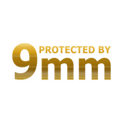 Protected by 9MM Ammo Decal Sticker Gun 2A Tactical Car Truck SUV Window Vinyl