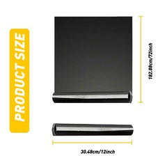 Gloss Dark Black Smoke 12″x72″ Headlight Taillight Fog Light Tint Film Vinyl