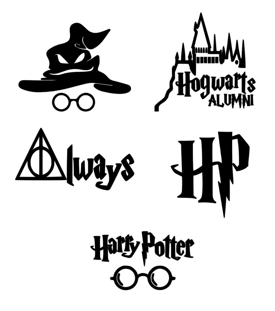 HARRY POTTER Decal 4.5” You Pick Design And Color Permanent Vinyl Sticker