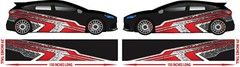 Race car Side wrap Laminated Print Modified super stock Street-60 Hail Storm