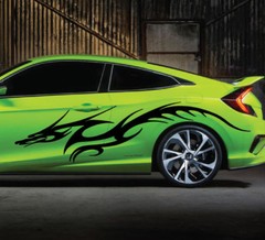Dragon Abstract Vinyl Decal Side Car Van Truck Vehicle SUV Tribal Reflective Bo