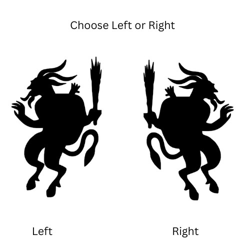 Krampus Demon branches Vinyl Decal Choose Size and Color