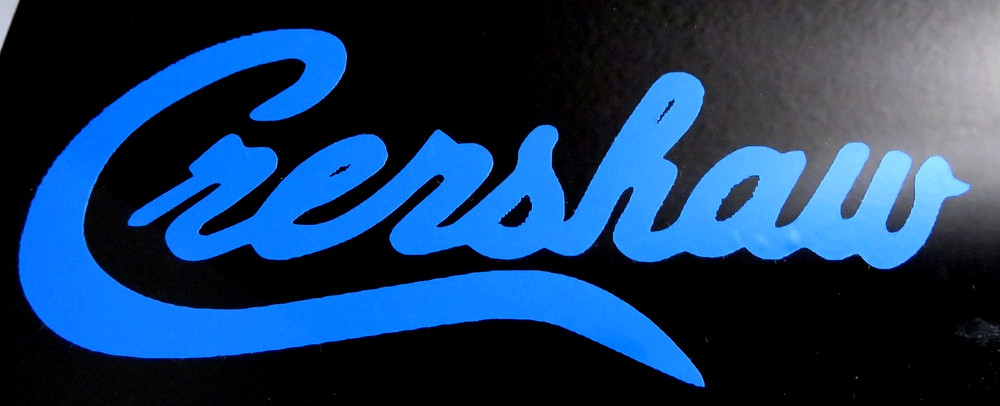 Crenshaw Vinyl Decal Sticker 2×8 Inches For Any Surface Waterproof 1/18