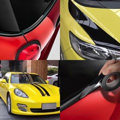 Gloss Black Vinyl Wrap Chrome Delete Window Trim Door 2in x 30ft Bubble Free