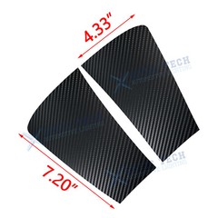 Carbon Style Side Fender Upper Air Vent Overlay Vinyl Sticker For WRX STI 15-21