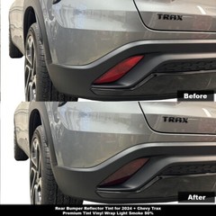 Crux Motorsports Light Smoke 50% Rear Bumper Reflector Tint for 2024+ Chevy Trax