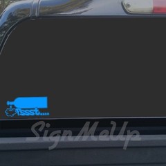 Pssst Nitrous Oxide Bottle 8.5″-23″ Decal Sticker For Drag Car Racing Import NOS