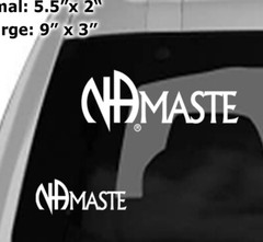 Narcotics Anonymous NA NAMASTE Transparent Sticker / Decal NEW