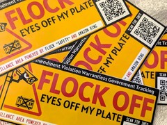 FLOCK OFF Anti-Surveillance ALPR Bumper magnet | 7.6×3.3 Heavy Duty
