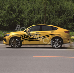 Vinyl Flame Graphics Decal Racing Stripe Stickers For Car Side Body Door Fender