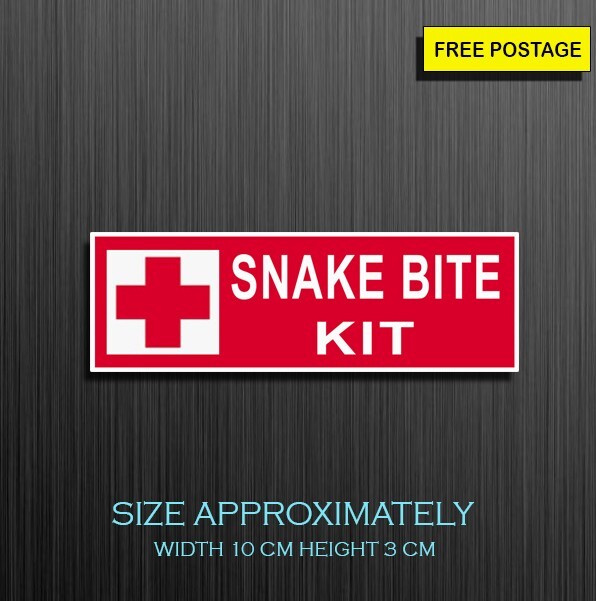 2X Snake Bite Kit, Self Adhesive Waterproof Vinyl Sticker