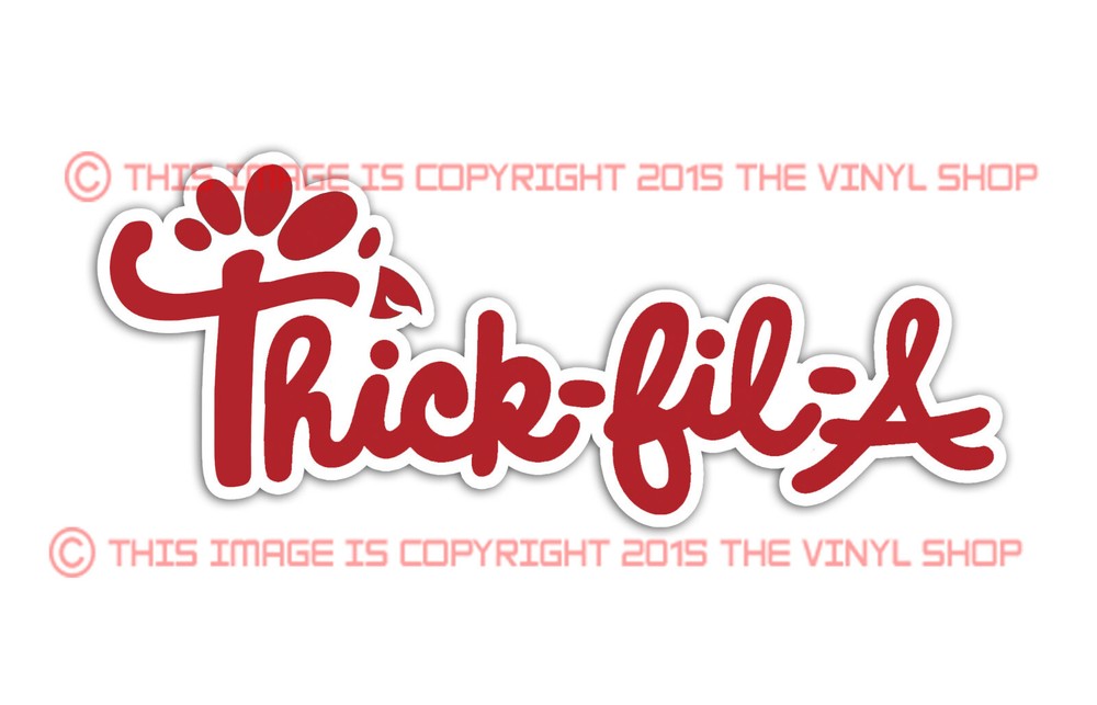 Genuine Thick-Fil-a,Thick Girl Chicken, Rat Rod,Hot Rod, Gasser, Decal Sticker