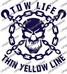 Tow Truck Driver,Thin Yellow Line,Wrecker,Tow Life,Semi Truck,Custom Vinyl Decal
