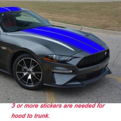 78″ Hood Roof Rally Racing Stripe Decal Stickers For Ford Mustang Chevy Camaro