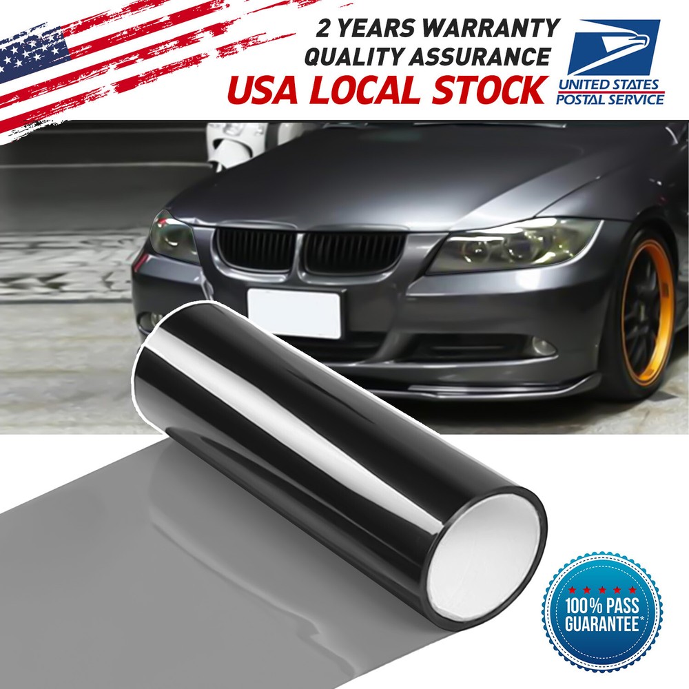 Premium Glossy Smoke Car Truck Headlight Taillight Fog Light Tint Film PVC