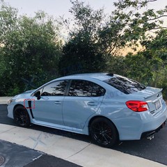 Side Fender Upper Air Vent Overlay Vinyl Sticker For WRX STI 2015-21 Matte Black