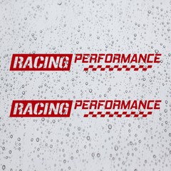 2x RACING PERFORMANCE Decal Vinyl Stickers for Your Car