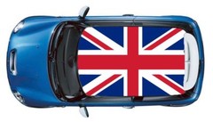 Union Jack U.K. Flag 43″ x 52″ Mini Cooper Roof Vinyl Decal Sticker Wrap #432.
