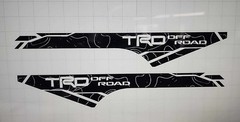 Compatible with Toyota Tundra Truck Topographical TRD Graphics Decals Bed