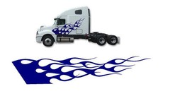 SEMI #2 DECAL VINYL GRAPHICS AUTO VAN VEHICLE SEMI TRAILER CAR TRUCK SUV FLAMES
