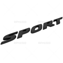 For Civic Sport Rear Trunk Lid Letter Badge Emblem Nameplate Matte Black 1PCS/