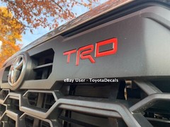 Fits – Toyota Tundra TRD front grill Indent Decal 2022 2023 2024