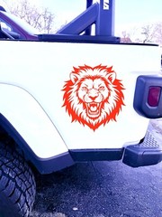 LION ROAR VINYL DECAL FOR Truck SUV Bumper Wall Laptop Home Decor small