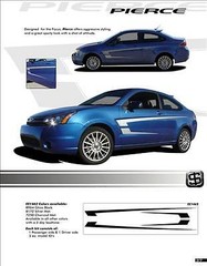 Side Door C Stripes 3M Vinyl Graphics Decals fits 2005-2008 2009 2010 Ford Focus