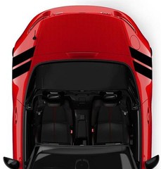 Rear 4″ Fender Double Hash Bar vinyl RACING STRIPES Decal (Fits Mazda MIATA MX-5