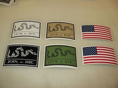 multi JOIN OR DIE FLAG Sticker Decal LOT 4 car Window Truck suv American Snake