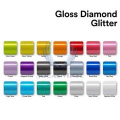 Gloss Diamond Glitter Royal Blue Sparkle Metallic Vinyl Wrap Sticker Decal Sheet