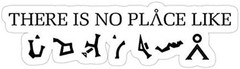 5″ Theres No Place Like – Sci-Fi Stargate Vinyl Bumper Sticker