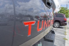 Gloss Red Domed letters compatible with TOYOTA TUNDRA 2022 23 Tailgate insert