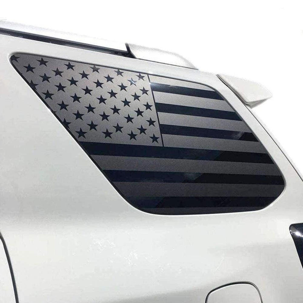Car Rear Window Both Side American Flag Sticker Fit For Toyota 4RUNNER 2003-2009