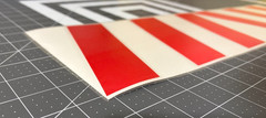 Chevron Reflective Car Decal (1 Left and 1 Right) Various Colors 12″x6″ By SSMG