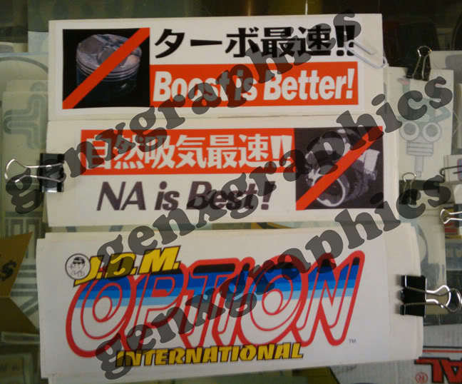 JDM STICKERS! BOOST IS BETTER! NA IS BEST! or JDM OPTION! for 1 sticker