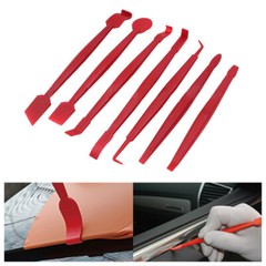 7pcs/set Car Vinyl Wrap Decal Film Squeegee Scraper Tools Kit Felt Film Sticking