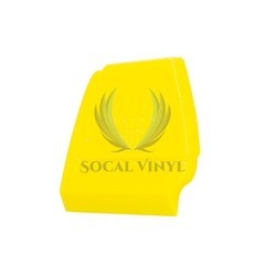 3pc Yellow Hard-Edge Precision Detailed Squeegee Vinyl Wrap Application Scraper