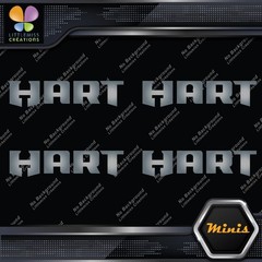 Compatible Hart Tools Name Only Logo Pack of 4 MINI SIZE Decals Stickers Vinyl