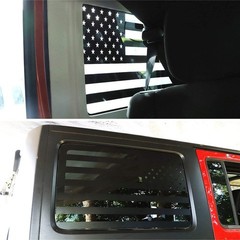 American Flag Car Rear Side Window Decal For 2007-17 Jeep Wrangler JK JKU 4Door