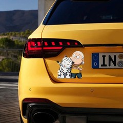 Heartwarming Scene Stickers Self-adhesive Customizable for Luggage Refrigerator