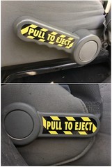 PULL TO EJECT Decal / Sticker Set for Jeep Wrangler JK, JKU, Sahara, Rubicon, SE