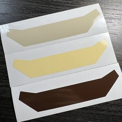 2024 Tacoma Heritage Grille Inserts | Yellow Orange Red 3 Stripe Vinyl Overlays
