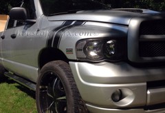 11″ wide Fender Hash mark Stripe Stripes decals fit 2009+ Dodge Ram 1500